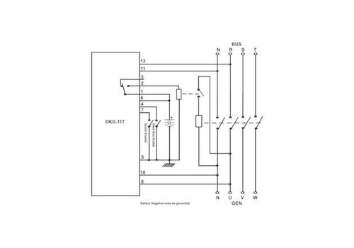  DKG-117 Контроллер ручной синхронизации генераторов, сети и генератора. Проверка синхронизации, фото 2 