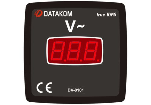  DV-0101 вольтметр, 1-фазный, изолированное питание, Типоразмер: 72х72 мм, фото 1 