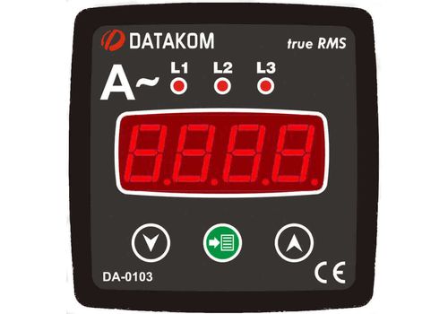  DA-0103 амперметр, 3-фазный, Типоразмер: 72х72 мм, фото 2 